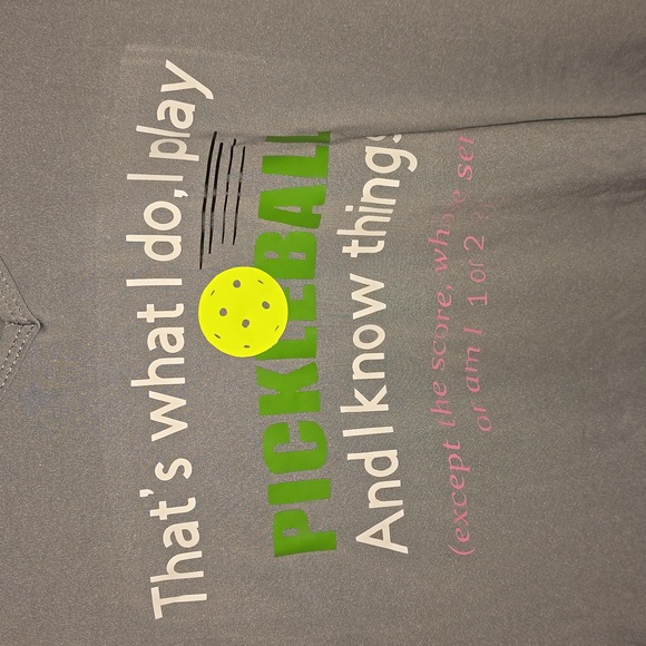 Gray Pickleball Graphic Tee - Picture 2 of 3